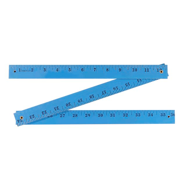 Enamel Finish Folding Yardstick