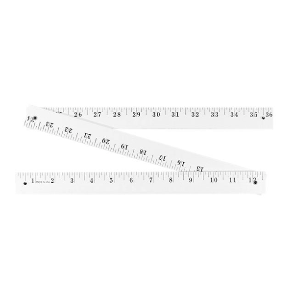 Enamel Finish Folding Yardstick