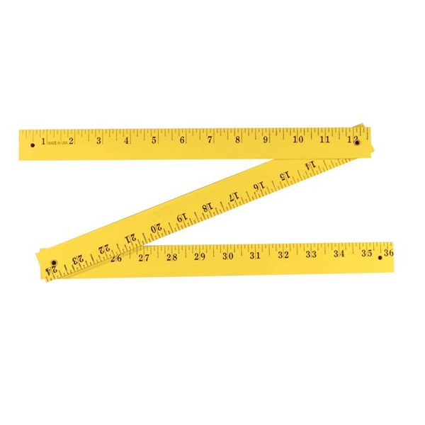 Enamel Finish Folding Yardstick