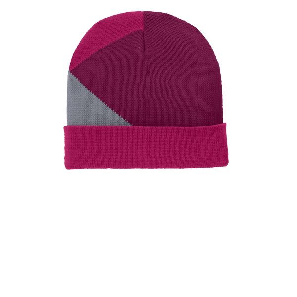 Port Authority® Cuffed Colorblock Beanie | Promotions Now