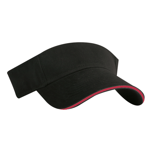 Brushed Cotton Twill Sandwich Visor