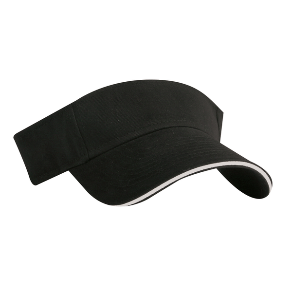 Brushed Cotton Twill Sandwich Visor