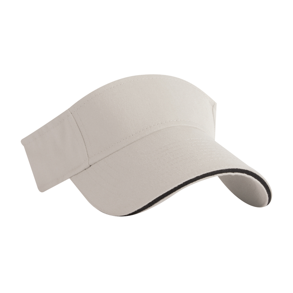 Brushed Cotton Twill Sandwich Visor