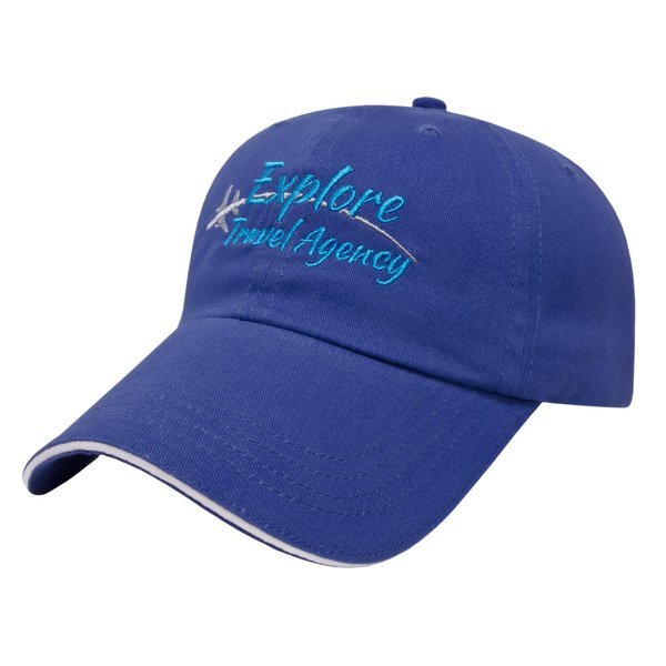X-Tra Value Brushed Cotton Twill Unconstructed Sandwich Cap