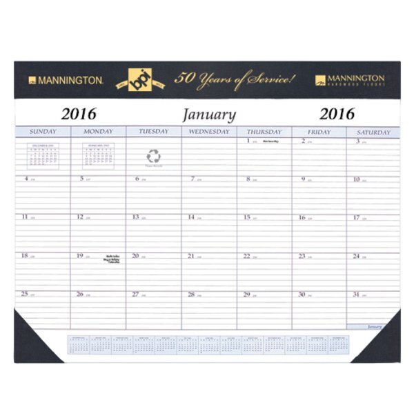 Desk Pad Calendar, 17" x 22"
