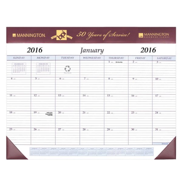 Desk Pad Calendar, 17" x 22"