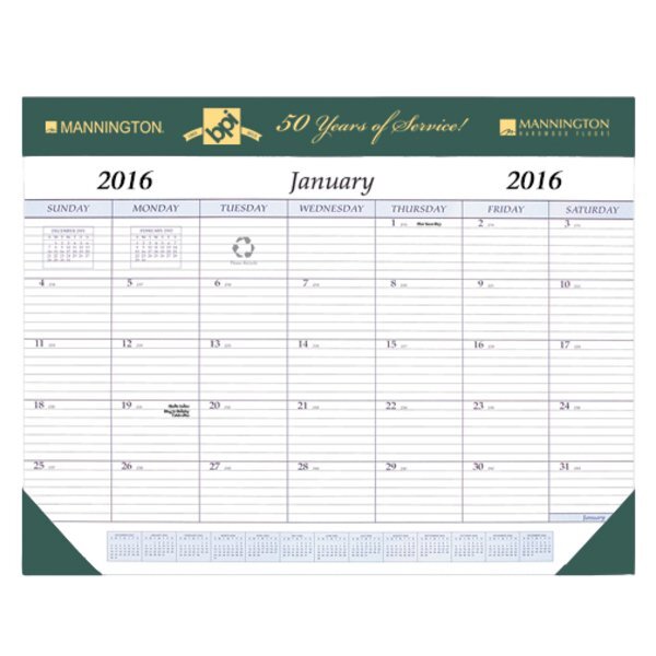 Desk Pad Calendar, 17" x 22"