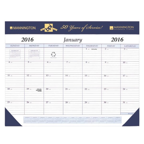 Desk Pad Calendar, 17" x 22"