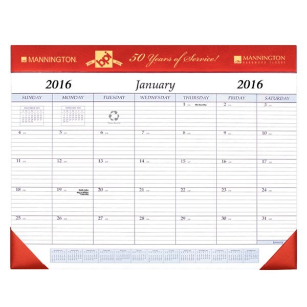 Desk Pad Calendar, 17" x 22"