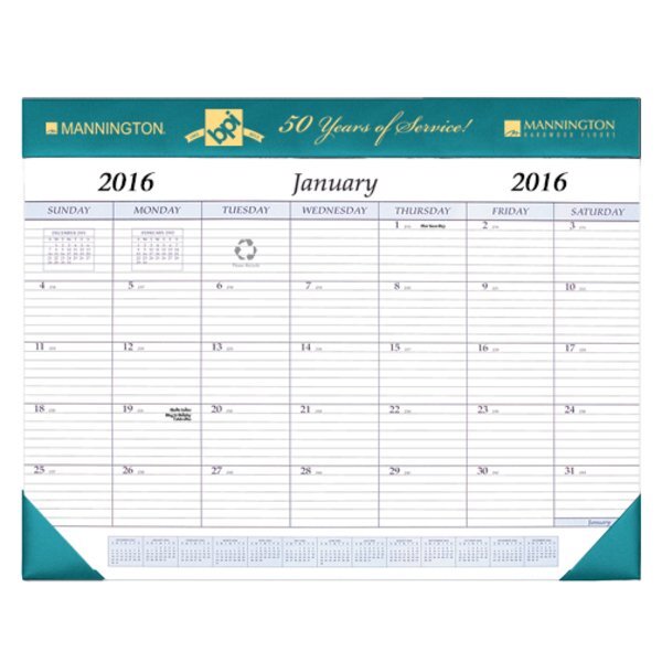 Desk Pad Calendar, 17" x 22"
