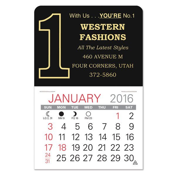 Number One Value Stick™ Calendar