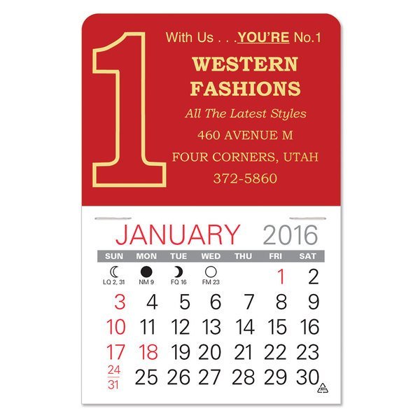 Number One Value Stick™ Calendar