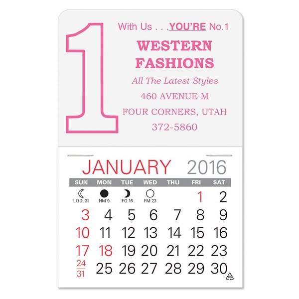 Number One Value Stick™ Calendar