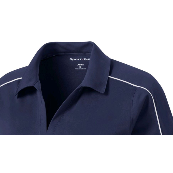 Sport-Tek® Micropique Sport-Wick® Piped Ladies' Performance Polo