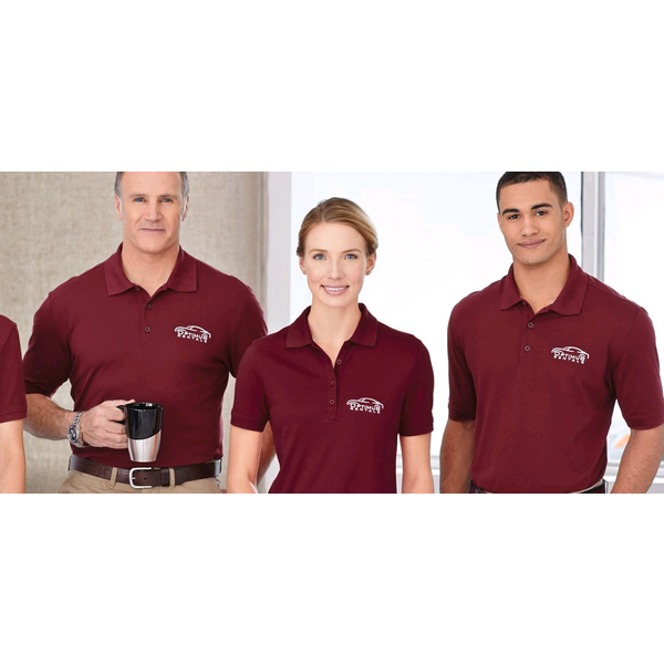 Crandall Men's Poly Cotton Pique Polo