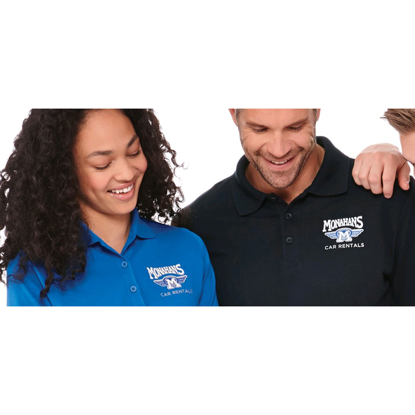 Crandall Men's Poly Cotton Pique Polo