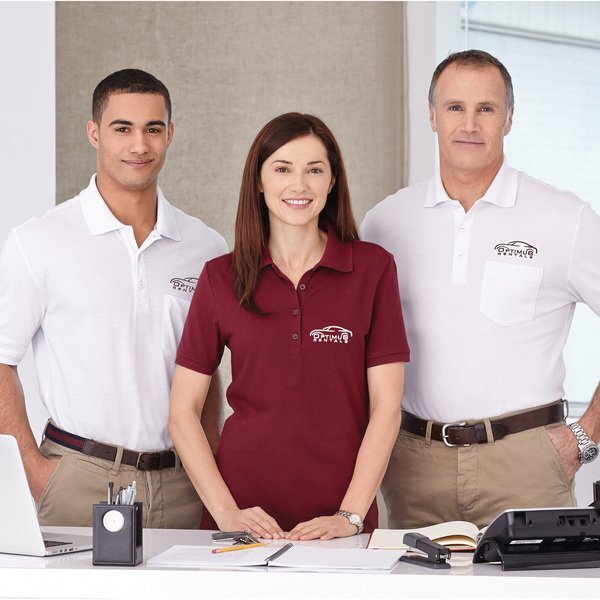 Crandall Ladies' Poly Cotton Pique Polo