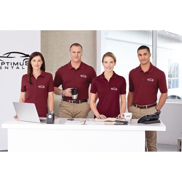 Crandall Ladies' Poly Cotton Pique Polo