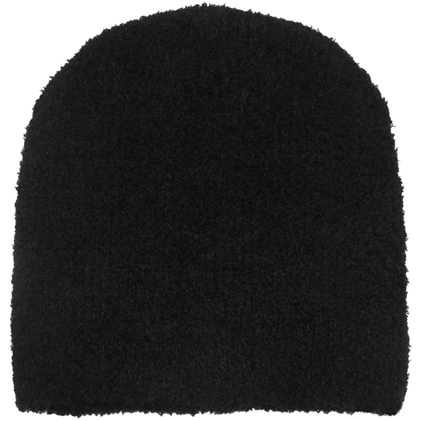 Fuzzy Polyester Beanie Cap