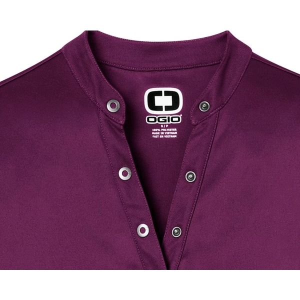 OGIO® Crush Ladies' Henley Style Performance Polo