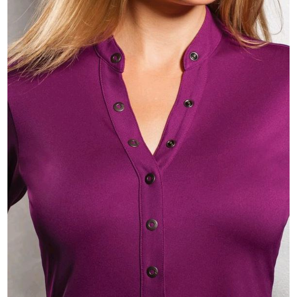 OGIO® Crush Ladies' Henley Style Performance Polo