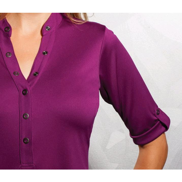 OGIO® Crush Ladies' Henley Style Performance Polo