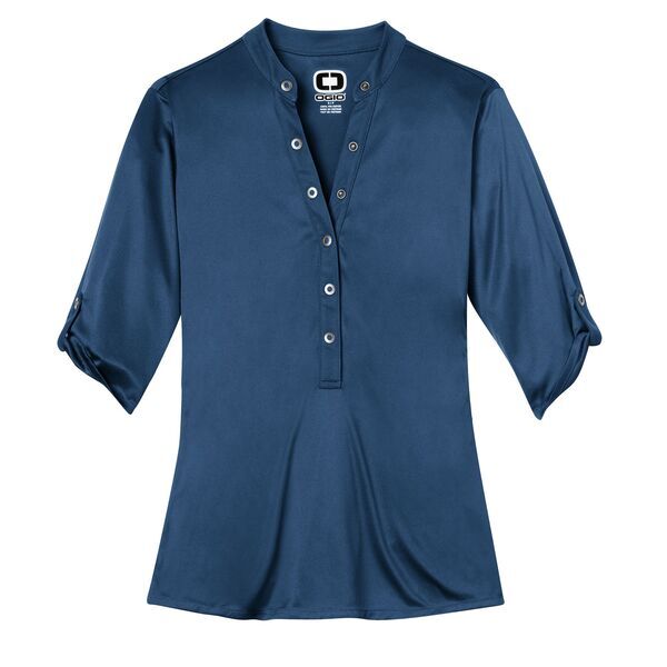 OGIO® Crush Ladies' Henley Style Performance Polo