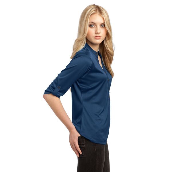 OGIO® Crush Ladies' Henley Style Performance Polo