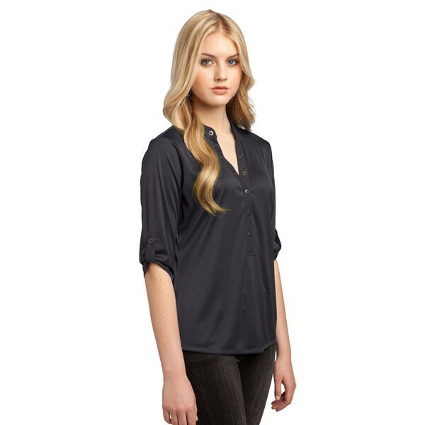 OGIO® Crush Ladies' Henley Style Performance Polo