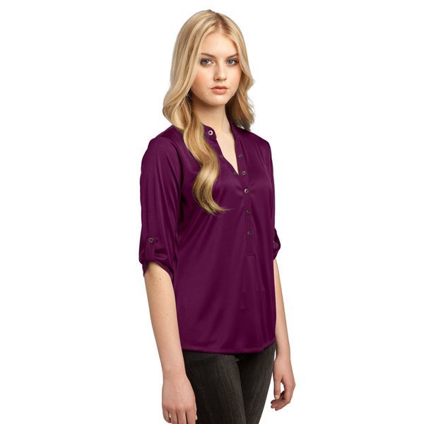 OGIO® Crush Ladies' Henley Style Performance Polo