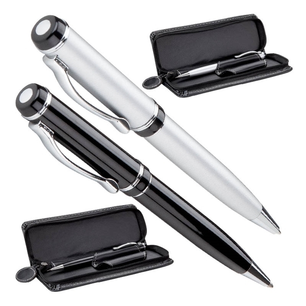 Twist-Action Ballpoint Pen & Pencil Set