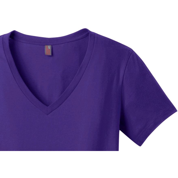 District Made® Perfect Weight® Ladies' V-Neck Tee
