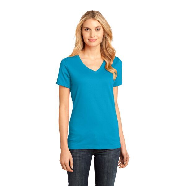 District Made® Perfect Weight® Ladies' V-Neck Tee