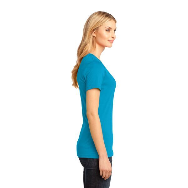 District Made® Perfect Weight® Ladies' V-Neck Tee