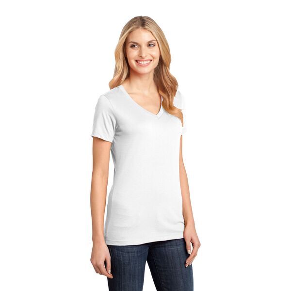 District Made® Perfect Weight® Ladies' V-Neck Tee