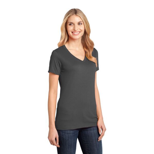 District Made® Perfect Weight® Ladies' V-Neck Tee