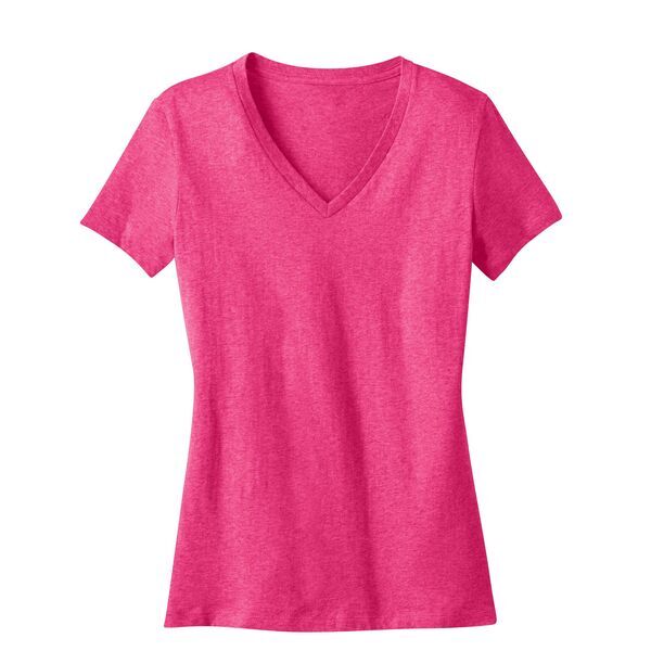District Made® Perfect Weight® Ladies' V-Neck Tee