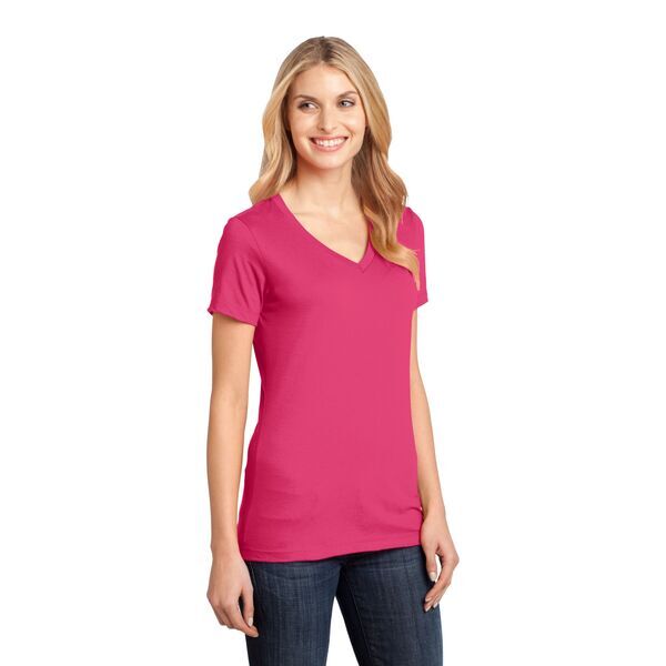District Made® Perfect Weight® Ladies' V-Neck Tee
