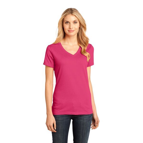 District Made® Perfect Weight® Ladies' V-Neck Tee
