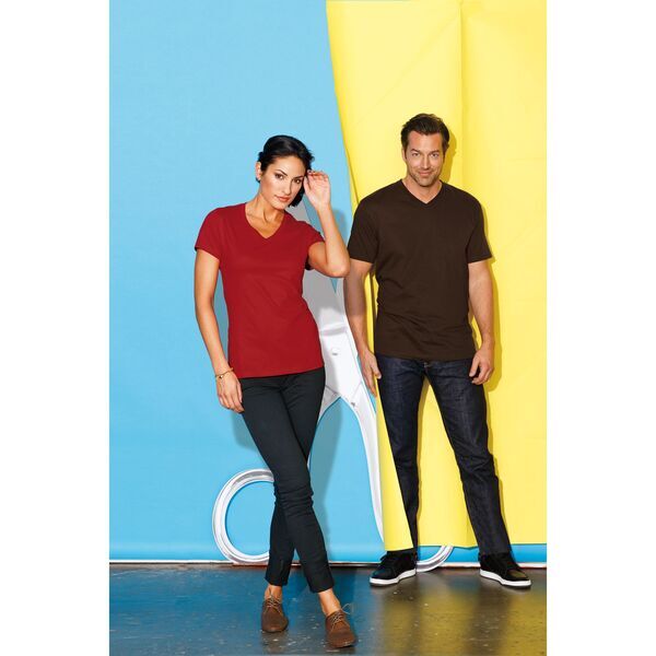 District Made® Perfect Weight® Ladies' V-Neck Tee