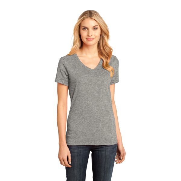 District Made® Perfect Weight® Ladies' V-Neck Tee