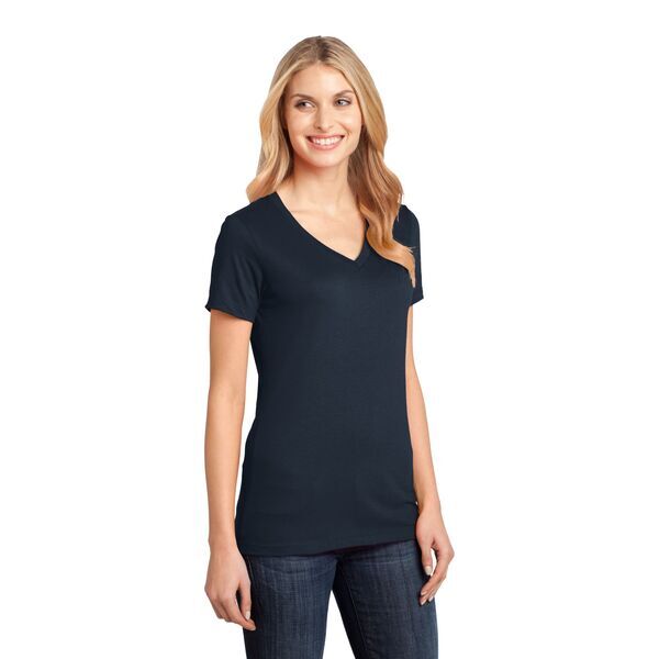 District Made® Perfect Weight® Ladies' V-Neck Tee