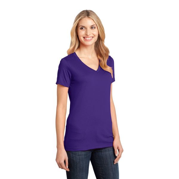 District Made® Perfect Weight® Ladies' V-Neck Tee