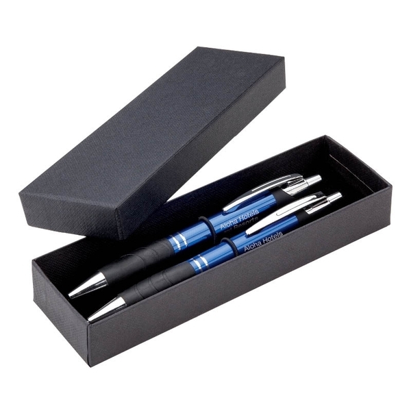 Plunge-Action Ballpoint Pen & Pencil Set