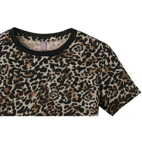 District Made® Perfect Weight® Leopard Ladies' Crew Tee | Promotions Now