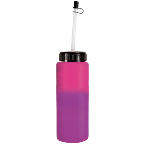 Mood Color Changing Sport Bottle with Straw, 32 oz., BPA Free