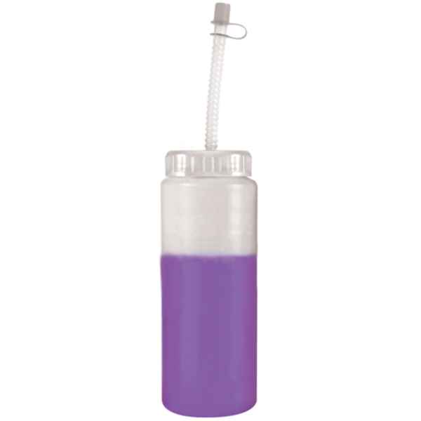Mood Color Changing Sport Bottle with Straw, 32 oz., BPA Free