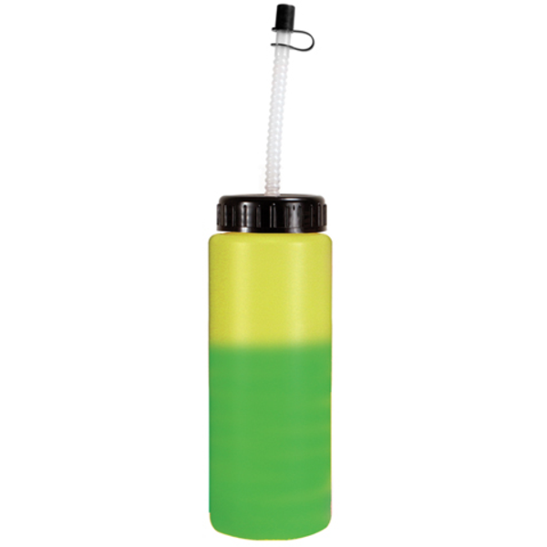 Mood Color Changing Sport Bottle with Straw, 32 oz., BPA Free
