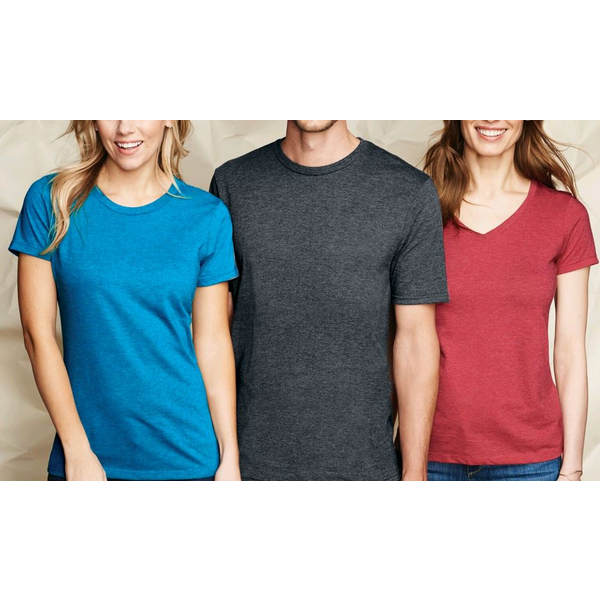 District Made® Perfect Blend® Ladies' V-Neck Tee