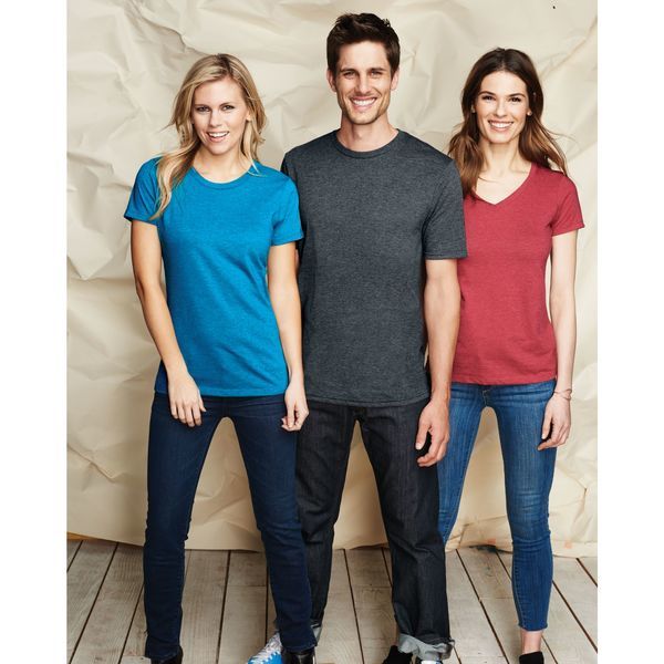 District Made® Perfect Blend® Ladies' V-Neck Tee